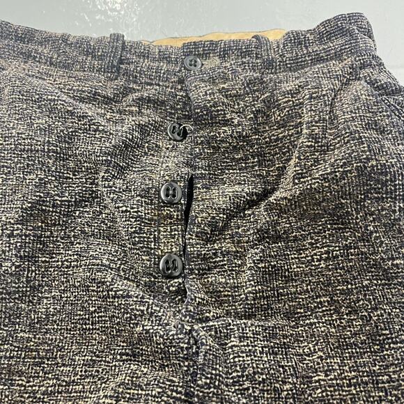 Vintage 40s Happy Kid Brown Pattern Corduroy Pants 22x19 - Picture 2 of 4